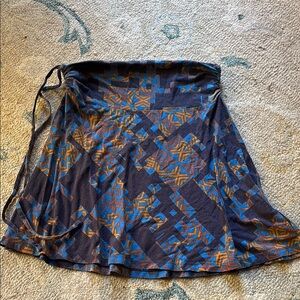 Patagonia Blue and Orange Patterned Skirt